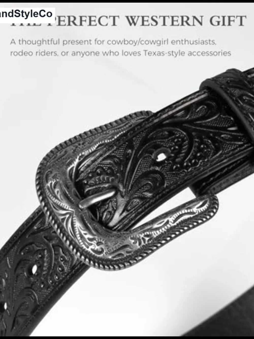 Western 3D Carved Belt Buckle Replacement 1.5 Inch Cowboy Style Zinc Alloy